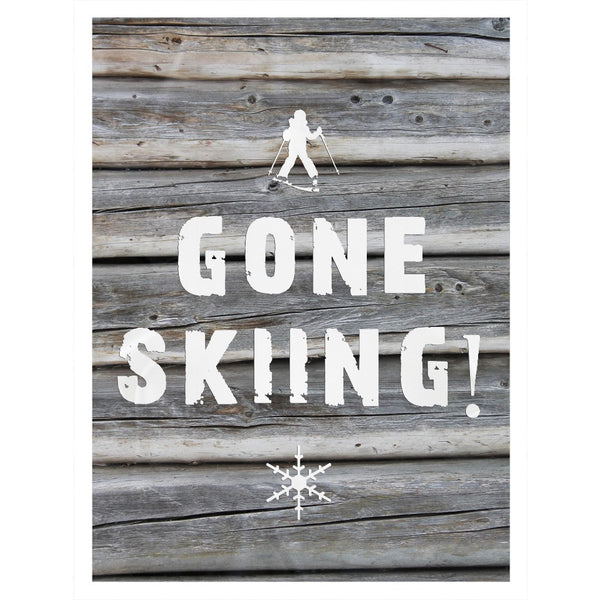 Gone Skiing - Throw Blanket