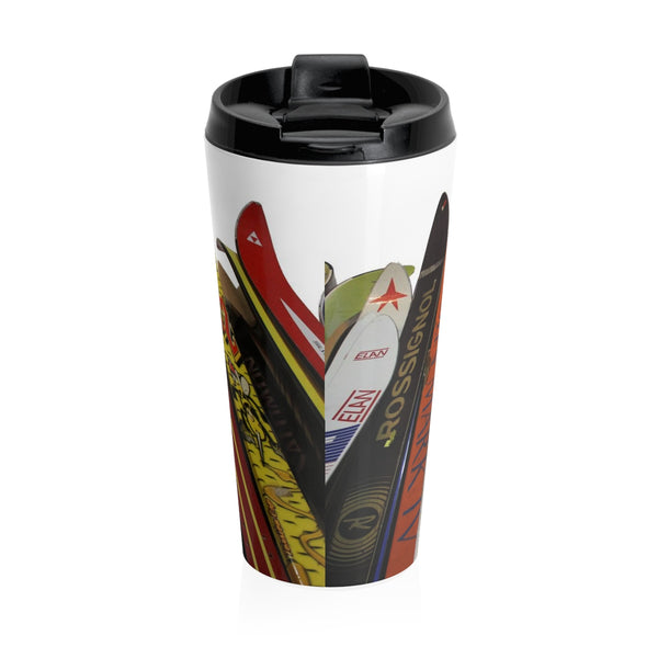 skiing inspired travel mug