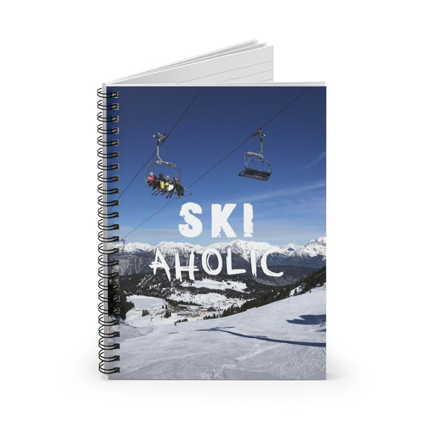 skiing inspired notebook