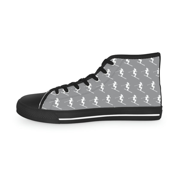Skiers Gray - Men's High Top Sneakers