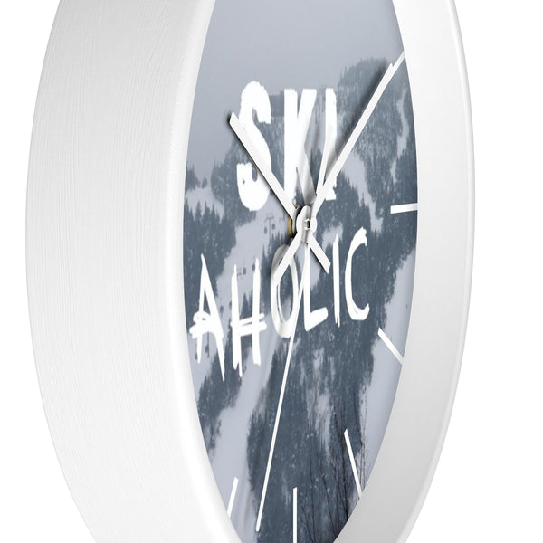 Wall Clock - Ski Aholic