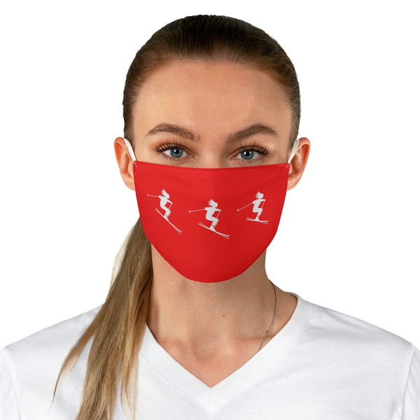 Skier Red - Fabric Ski Face Mask