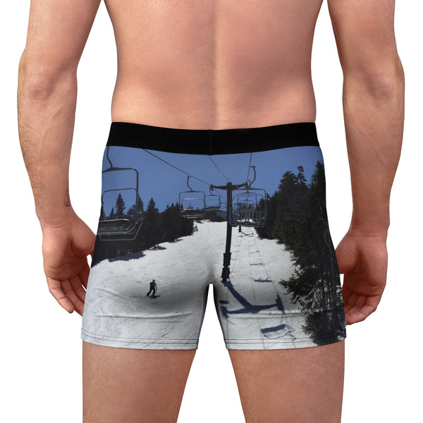a man wearing a pair of ski shorts