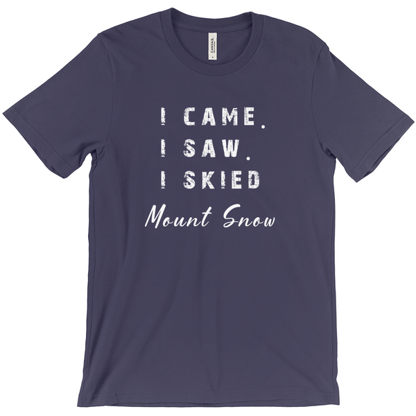 I came I saw I skied Mount Snow - T-Shirt