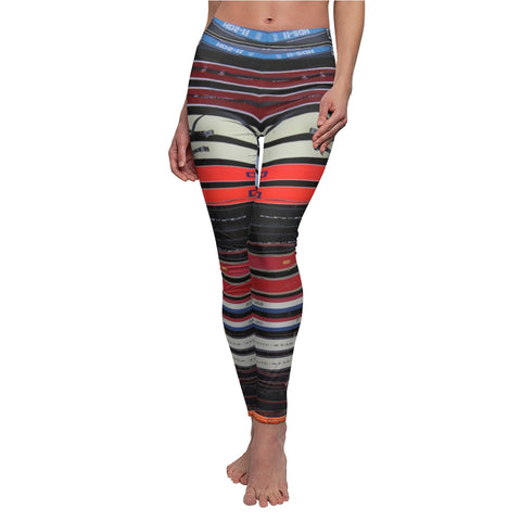 Womens skiing inspired leggings by SKI STUFF