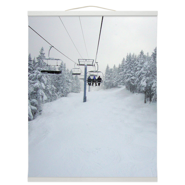Hanging Canvas Print - Chair Lift Vermont