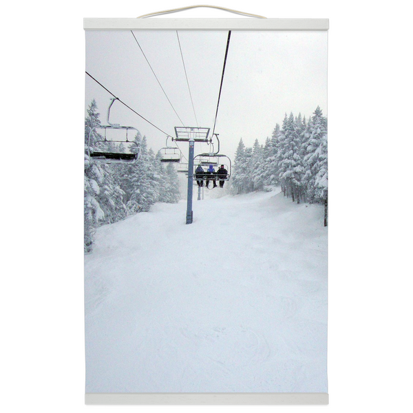 Hanging Canvas Print - Chair Lift Vermont
