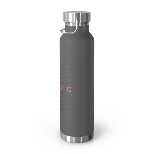 Skiing Memories Vacuum Insulated Bottle, Skiing Bottle, Skier Gifts