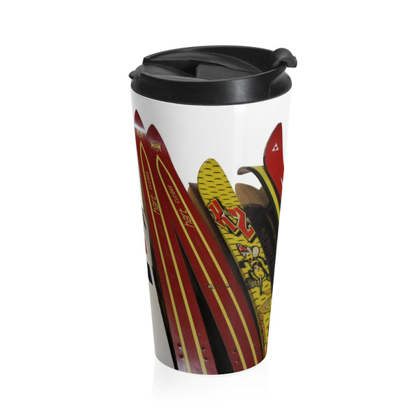 skiing inspired travel mug