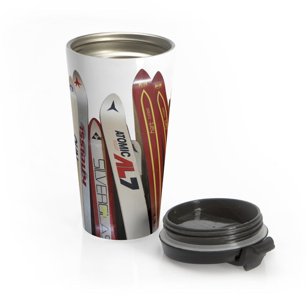 skiing inspired travel mug