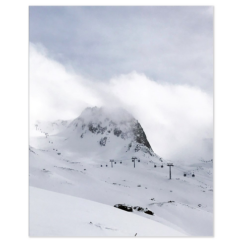 Gondola and Mountain - Poster