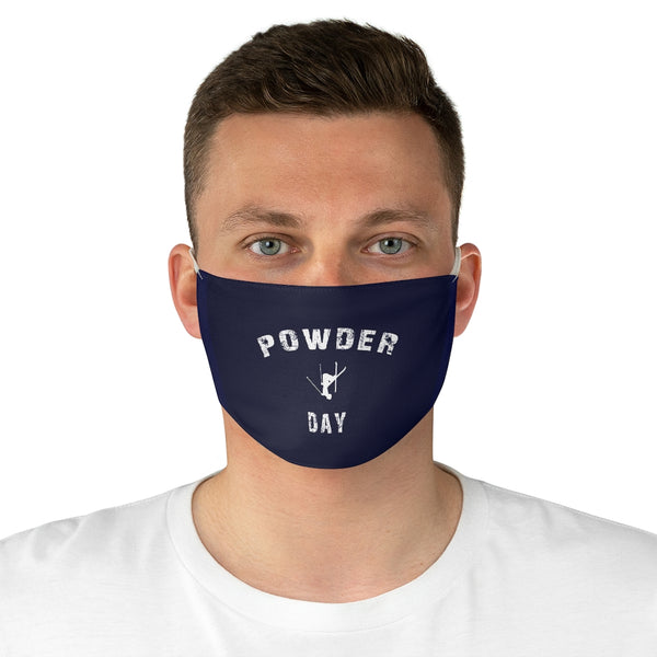 Powder Day Navy Blue - Fabric Face Mask
