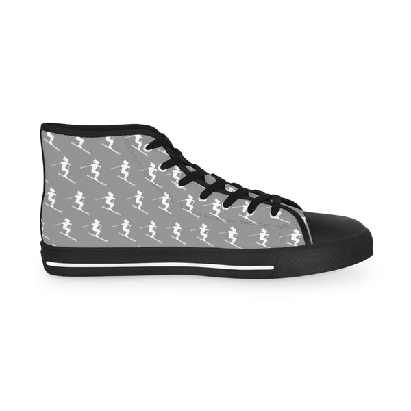 Skiers Gray - Men's High Top Sneakers