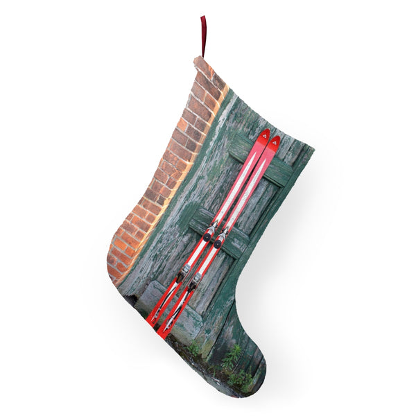 Christmas Stockings  - Red Skis and Green Door