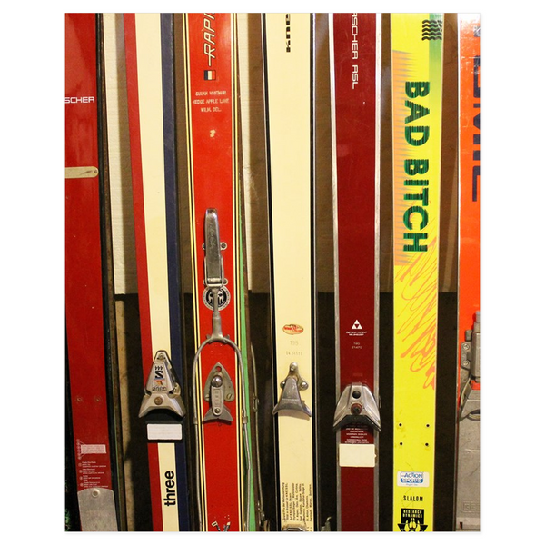 Skis and Bindings - Poster