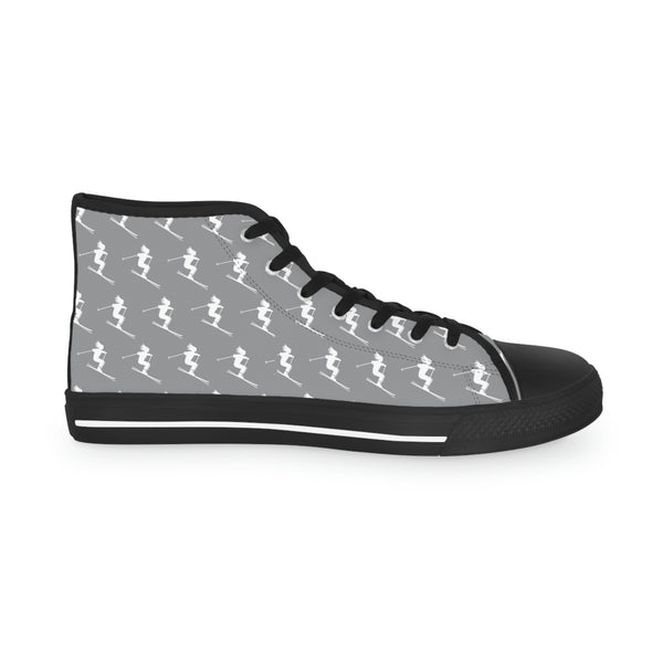 Skiers Gray - Men's High Top Sneakers
