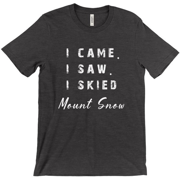I came I saw I skied Mount Snow - T-Shirt