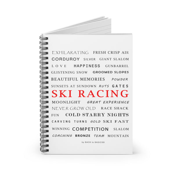 skiing inspired notebook