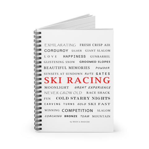 skiing inspired notebook