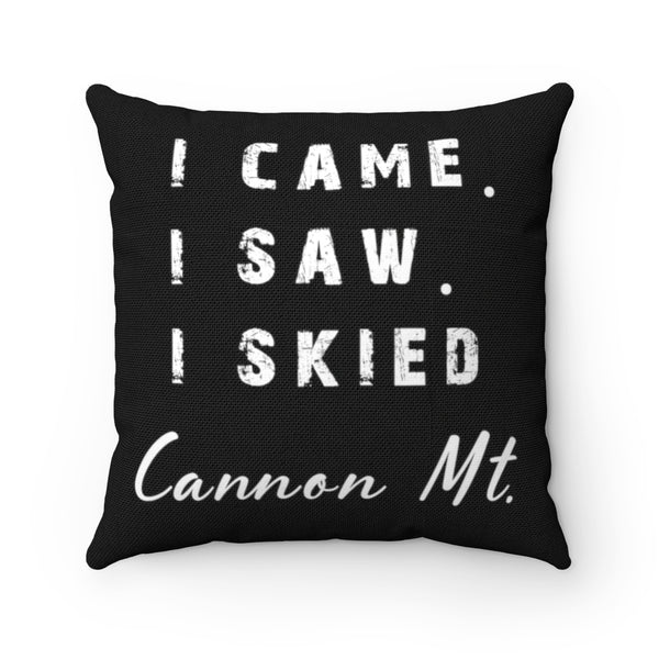 I skied Cannon Mountain - Throw Pillow