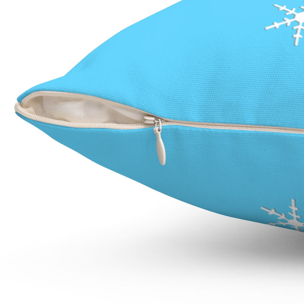 Gone Skiing Light Blue - Decorative Ski Pillow