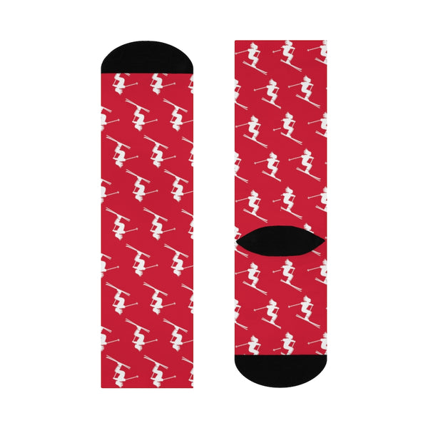 Skiers Red - Crew Socks