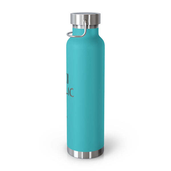 Ski Aholic Vacuum Insulated Bottle, Skiing Bottle, Skier Gifts