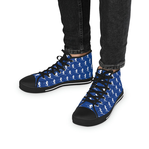 Skiers Blue - High Top Sneakers