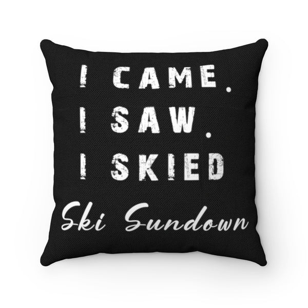 I skied Ski Sundown - Throw Pillow