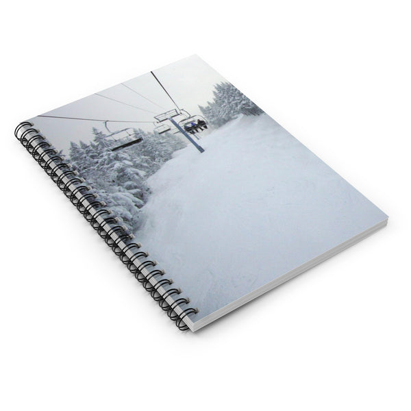 skiing inspired notebook