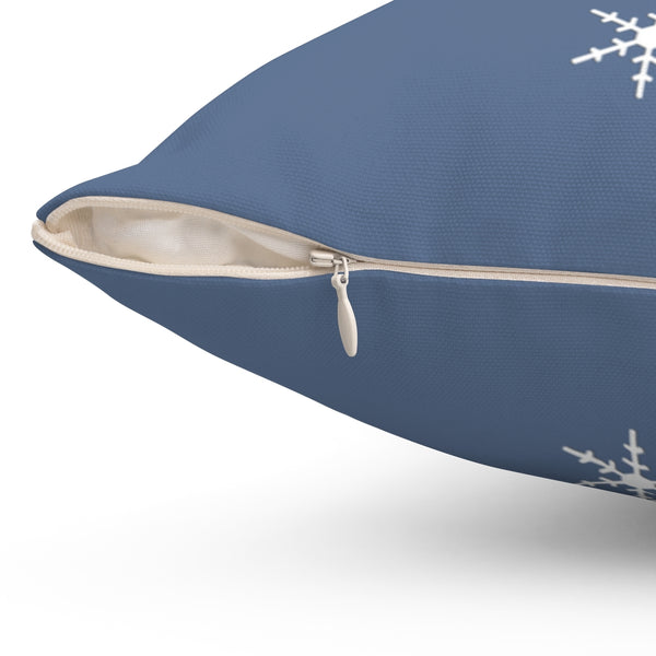 Gone Skiing Jeans Blue - Decorative Skiing Pillow