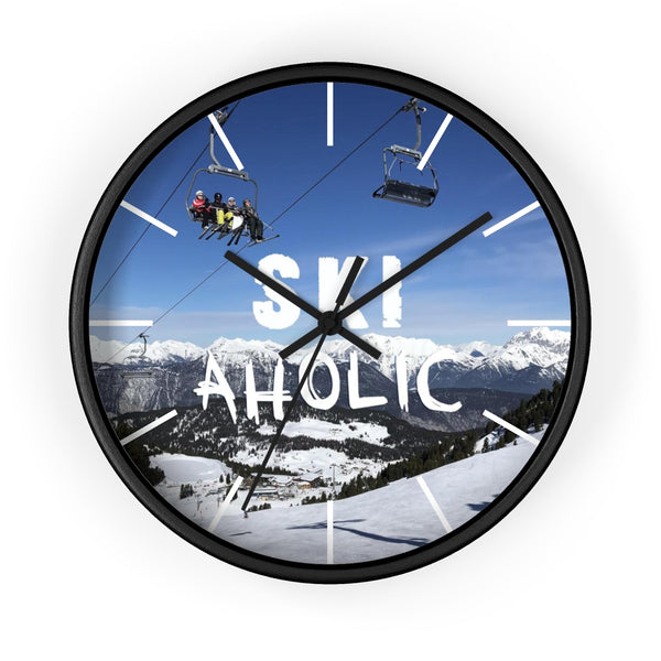 Wall clock - SkiAholic