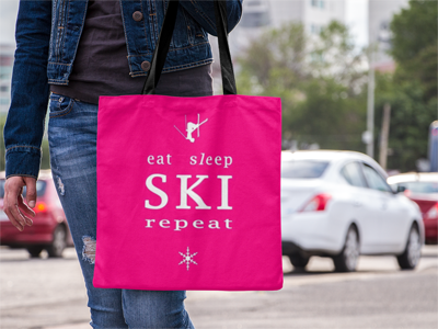 Eat Sleep SKI repeat - Tote Bag