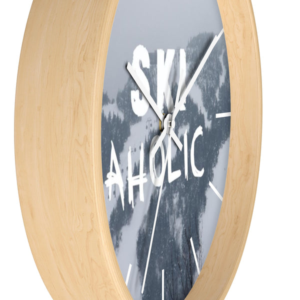 Wall Clock - Ski Aholic