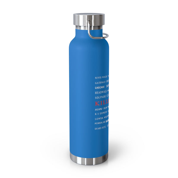 Killington Skiing Trails, Vacuum Insulated Bottle, Skiing Bottle, Skier Gifts