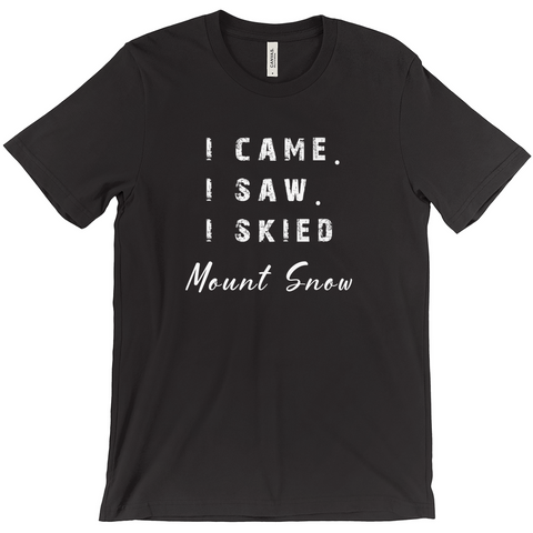 I came I saw I skied Mount Snow - T-Shirt