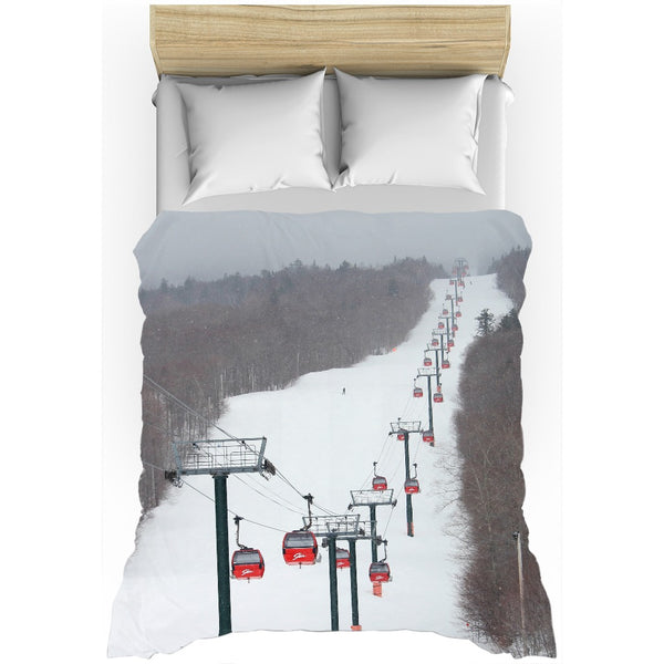 Stowe Mountain Gondola - Duvet Cover