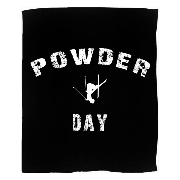 Fleece Blankets - Powder Day Black
