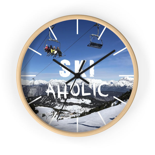 Wall clock - SkiAholic