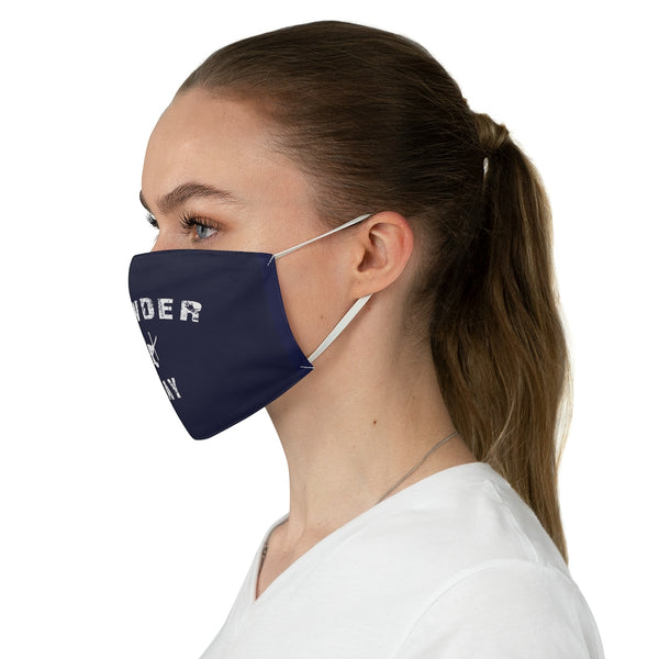 Powder Day Navy Blue - Fabric Ski Face Mask