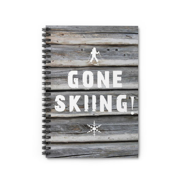 skiing inspired notebook