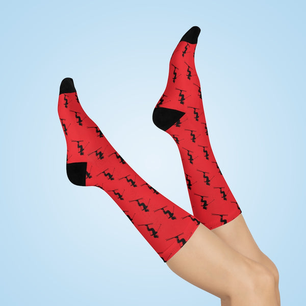 Skiers Red - Crew Socks