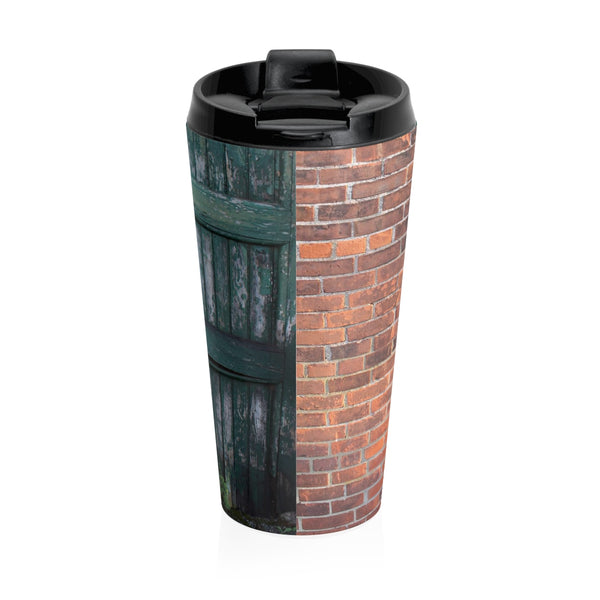 skiing inspired travel mug