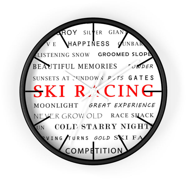 Wall Clock - Ski Racing