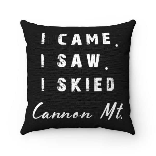 I skied Cannon Mountain - Throw Pillow