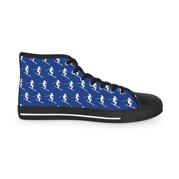 Skiers Blue - High Top Sneakers