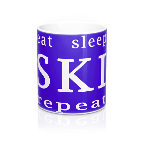 Eat Sleep SKI repeat - Mug