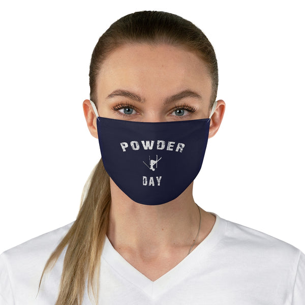 Powder Day Navy Blue - Fabric Face Mask