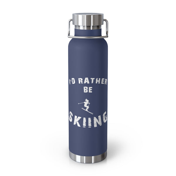 I'd rather be Skiing, Vacuum Insulated Bottle, Skiing Bottle, Skier Gifts