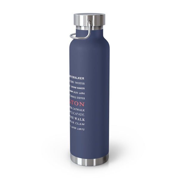 Killington Skiing Trails, Vacuum Insulated Bottle, Skiing Bottle, Skier Gifts